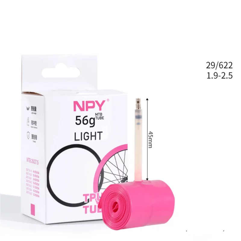 NPY Bicycle Pink TPU Tube MTB 29inch FV 45mm