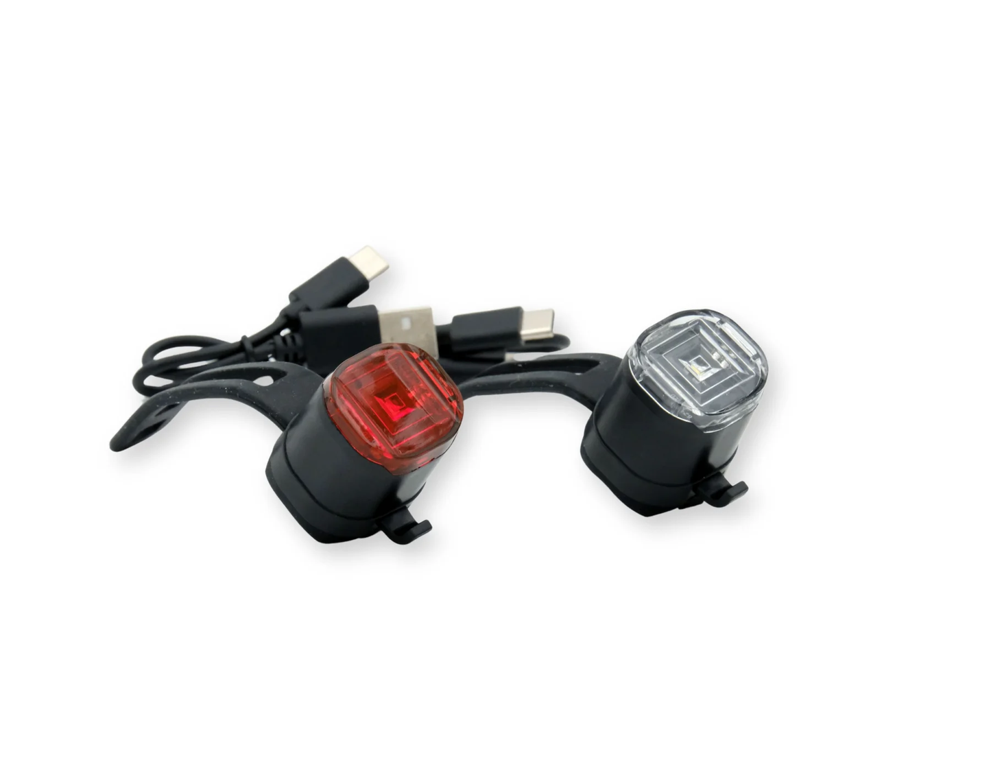 Apex Rechargeable Led Light Combo Front and Rear