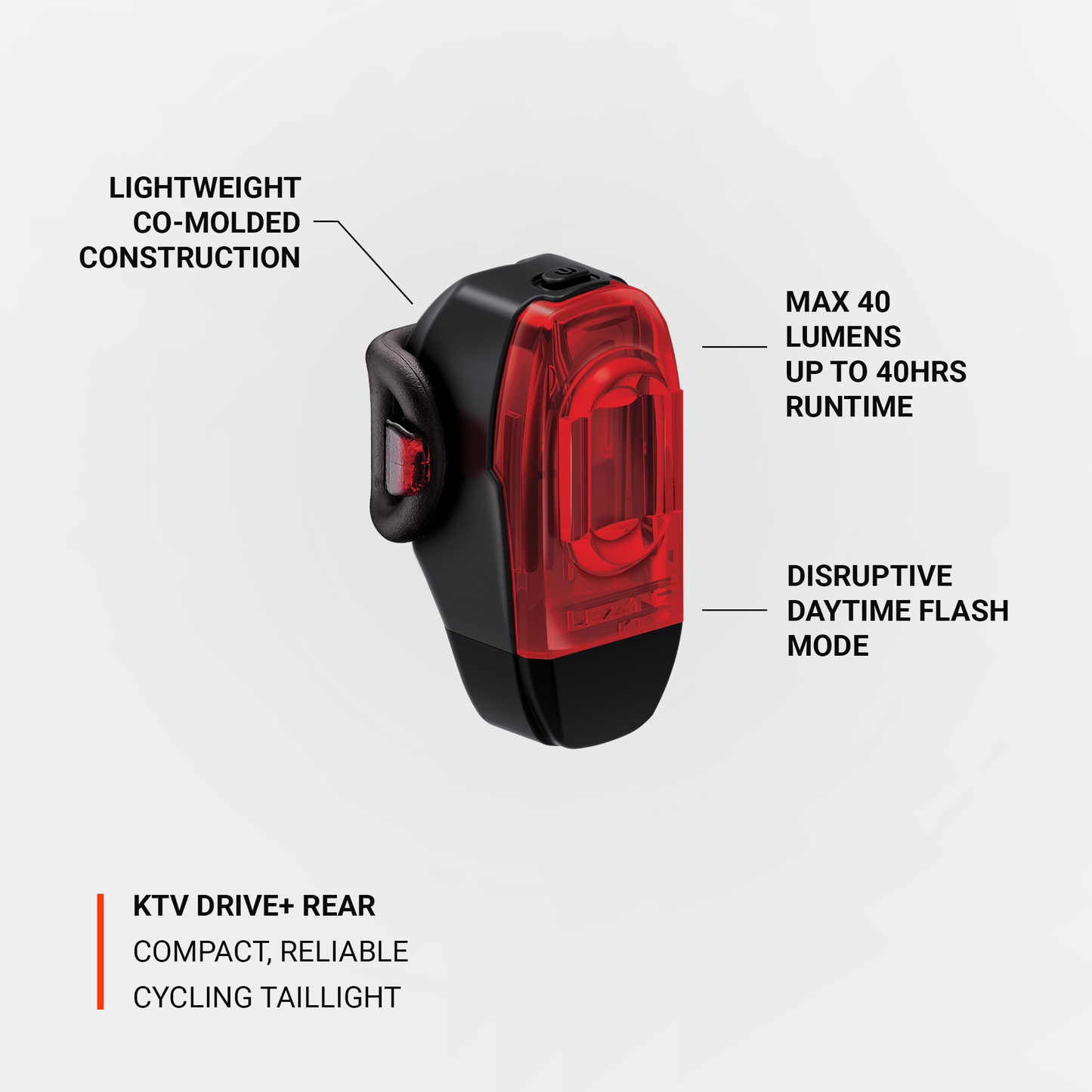 Lezyne Rear Light KTV DRIVE+ USB
