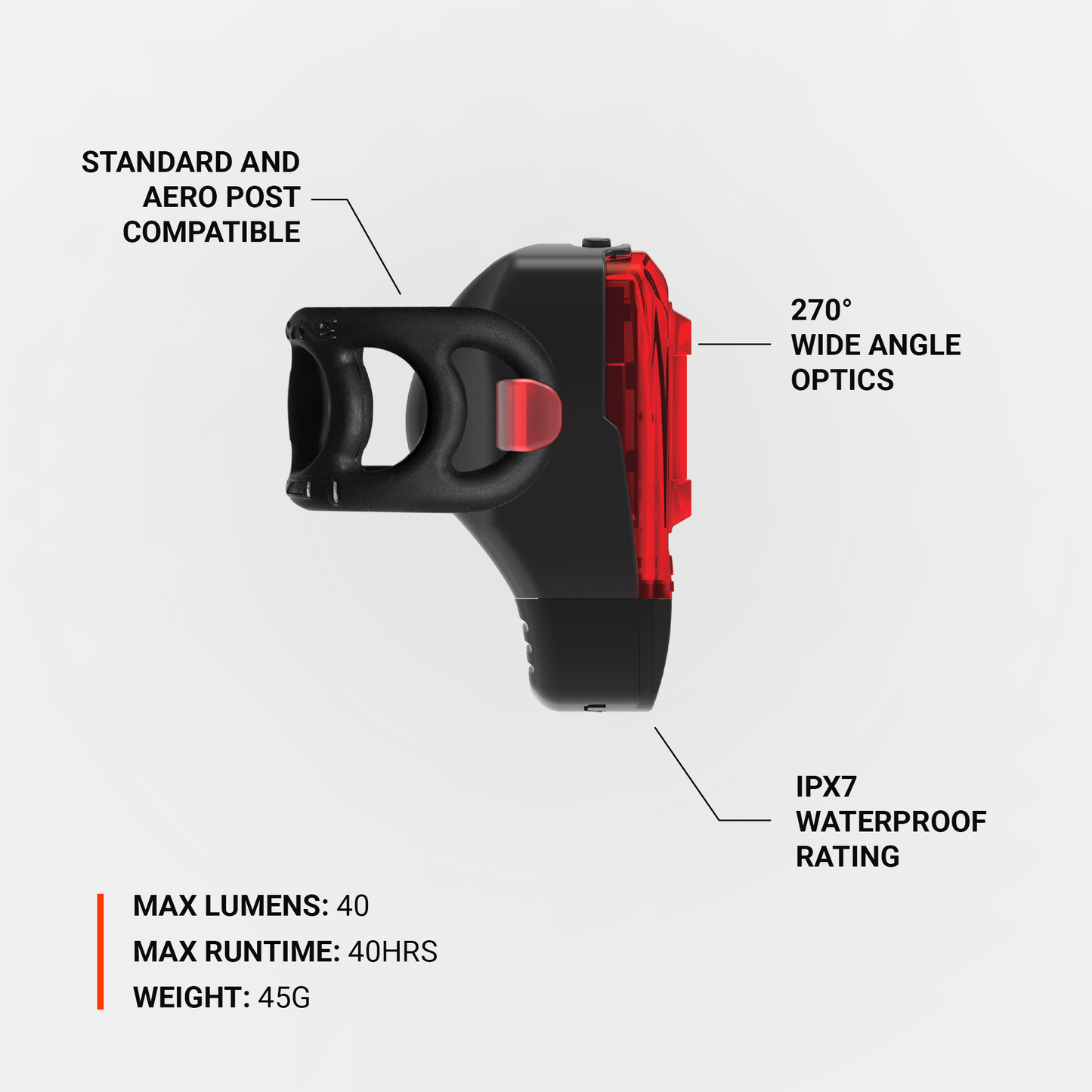Lezyne Rear Light KTV DRIVE+ USB