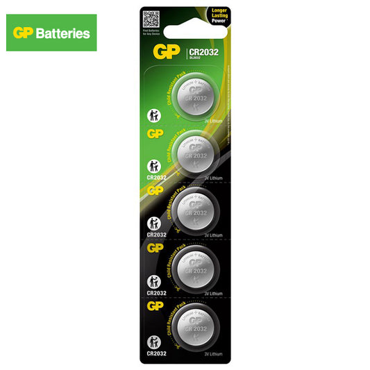 GP Batteries CR2032 Lithium 5 pack