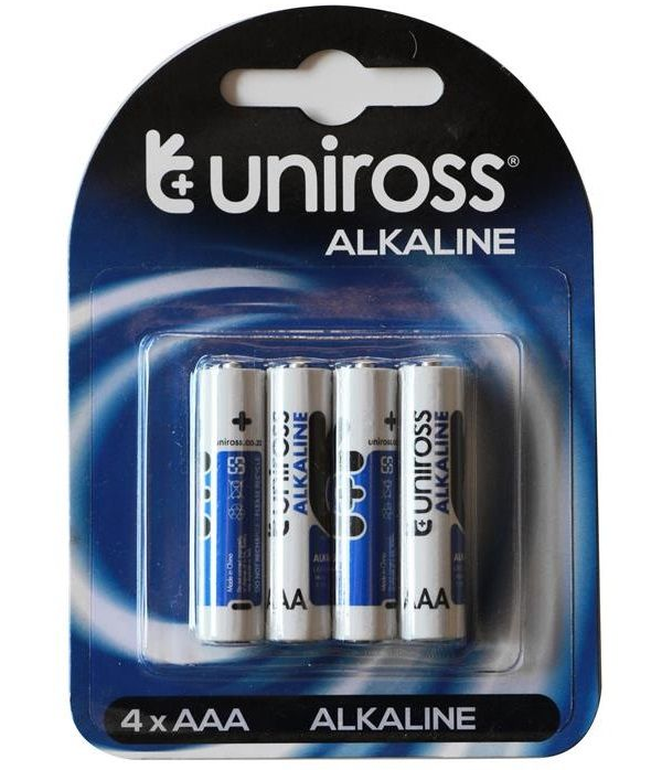 Uniross Battery Alkaline AA 4pack