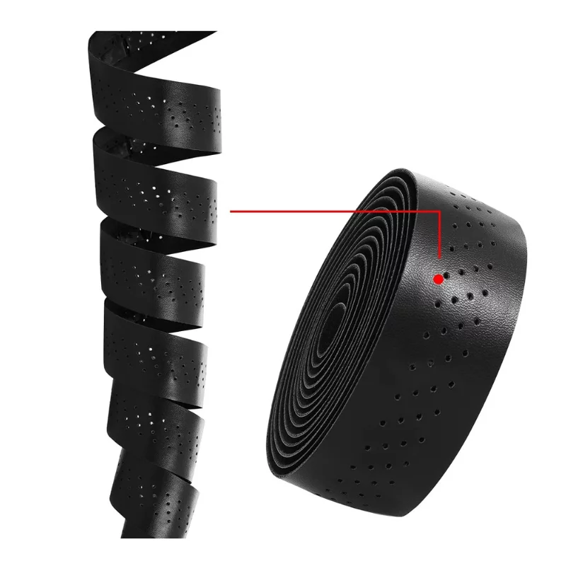 Chileaf Punched Road Anti Slip Handlebar Tape Black
