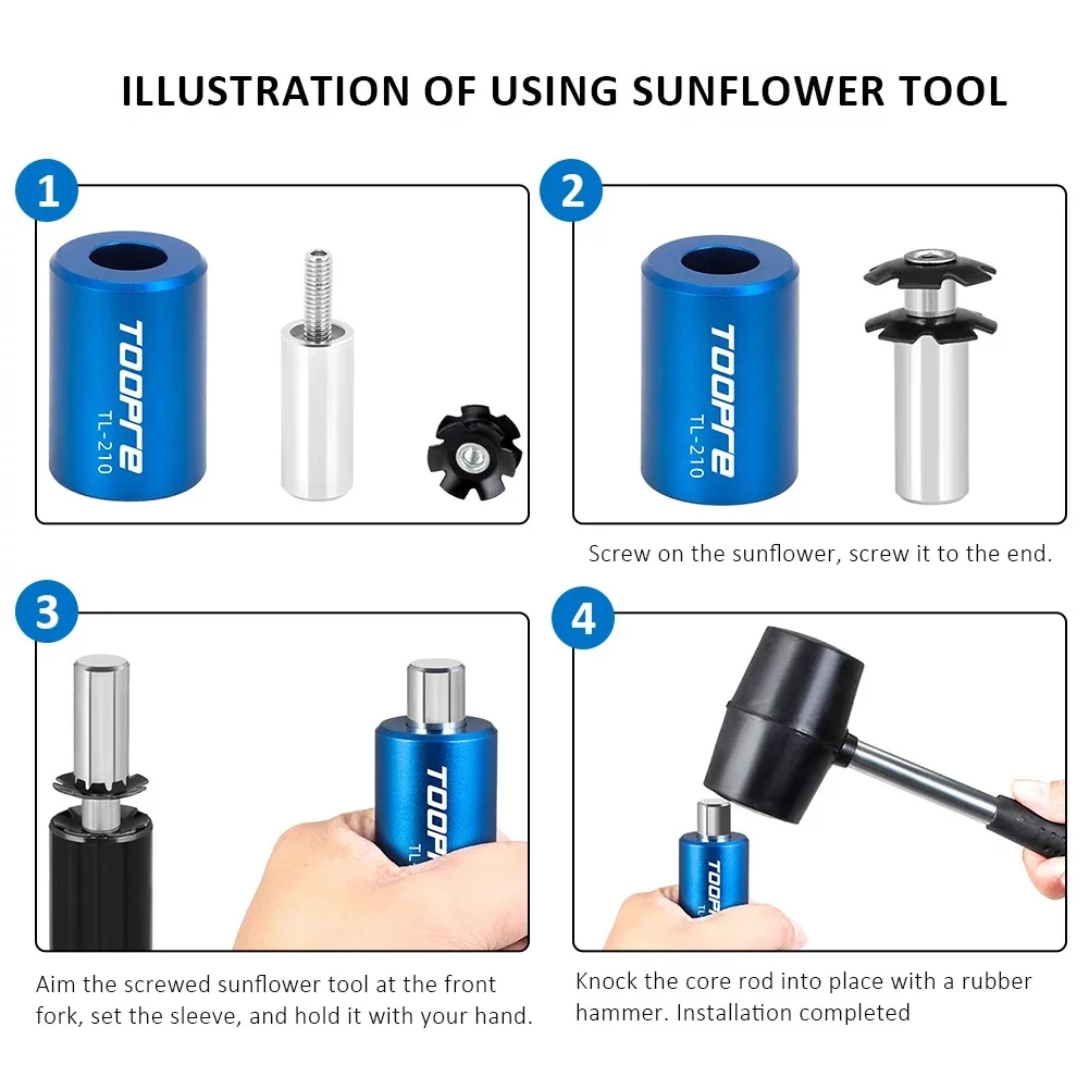 Toopre Fork Steerer Star Nut Installation Set