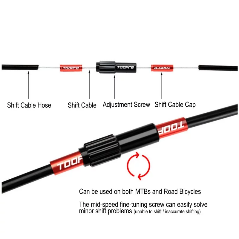 Toopre Bicycle Shifting Cable Inline Fine Adjustment Screw