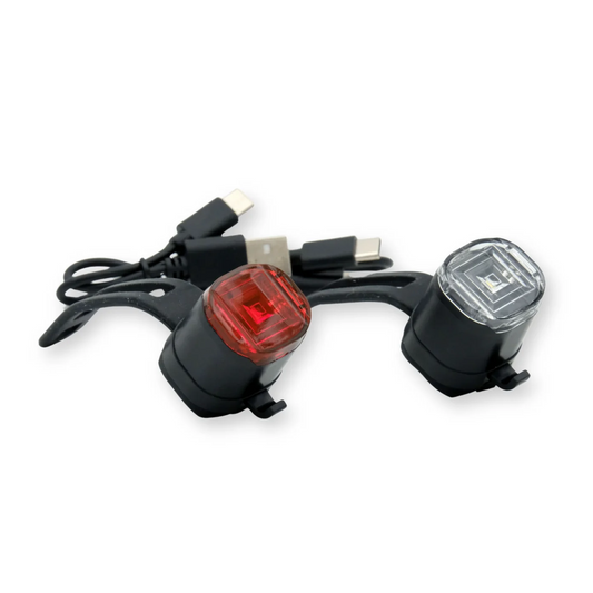 Apex Rechargeable Led Light Combo Front and Rear