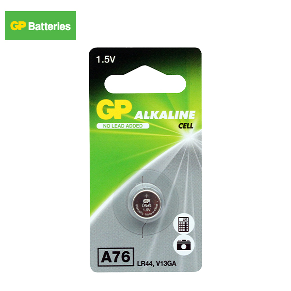 GP Battery Alkaline LR44 A76 V13GA