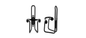 Speed Bottle Cage Black alloy