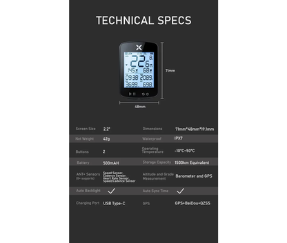 Xoss G+ V2 GPS Cycling Computer