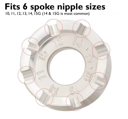 Toopre Spoke Nipple Tool 6 in 1