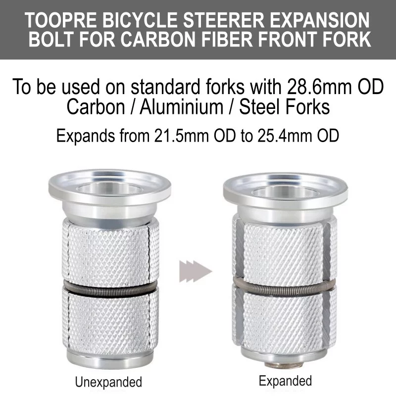 Toopre Bicycle Steerer Expansion Bolt for Carbon Fiber Fork