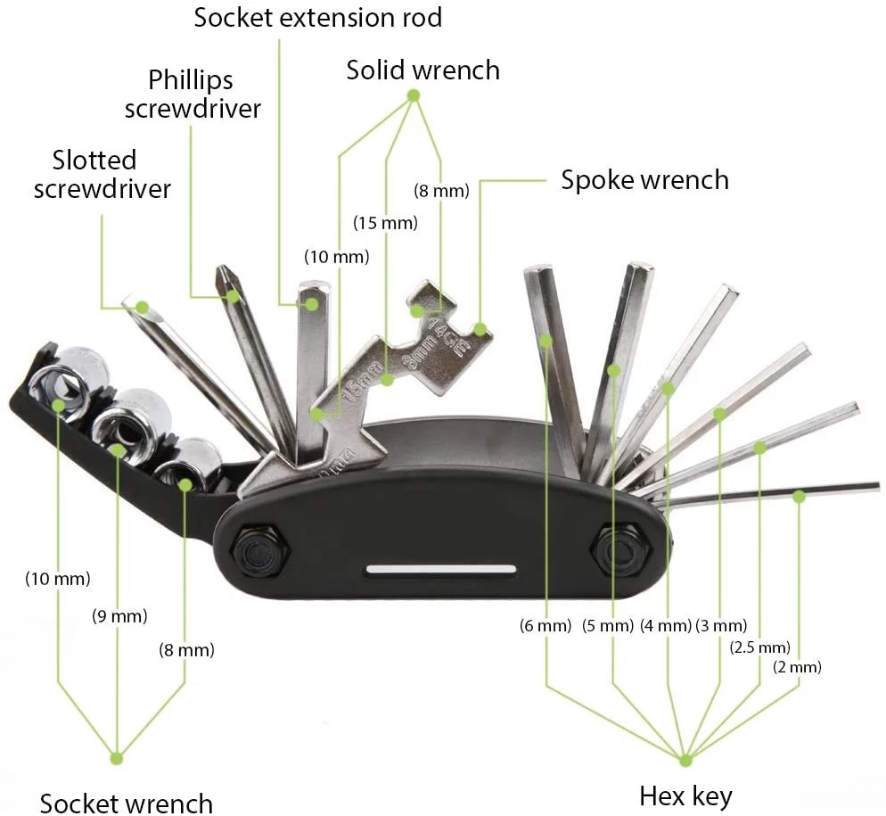 Fluir Bicycle 16 in 1 Multitool