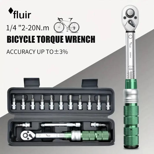 Workshop Torque Wrench Set 15pc 1/4inch 2-20Nm