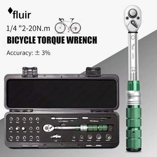 Workshop Torque Wrench Set 1/4" 24pc 2-20Nm