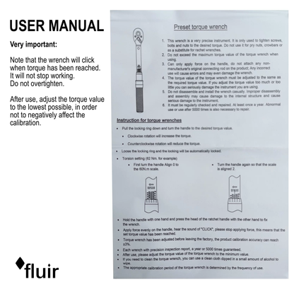 Workshop Torque Wrench Set 1/4" 24pc 2-20Nm