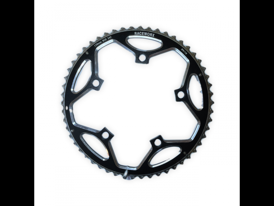 Raceworx Chain Ring Front Road 130bcd 5-bolt 54T