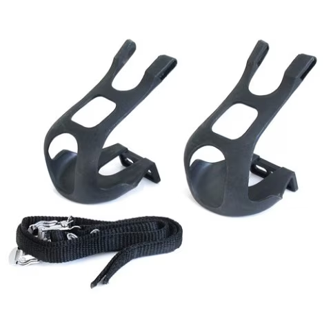 Toe clip and strap mtb